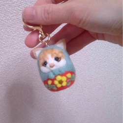 ❤豆柴❤️唐草風呂敷❤羊毛フェルト❤️ ❤豆柴❤️唐草風呂敷❤羊毛フェルト❤️ ☆ぴのきち☆黒柴