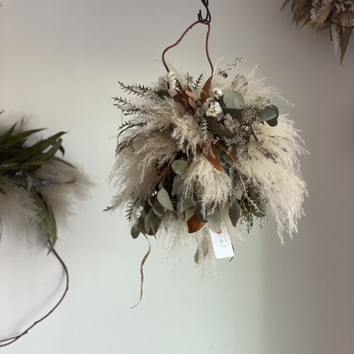 ドライフラワー 吊り下げ フライングリース リース yLF 通販 16472862