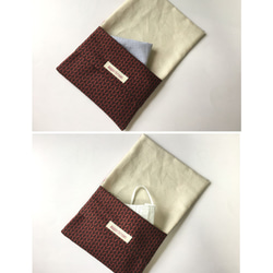 [免運費] 口袋紙巾、面膜盒花卉小紋圖案 第2張的照片