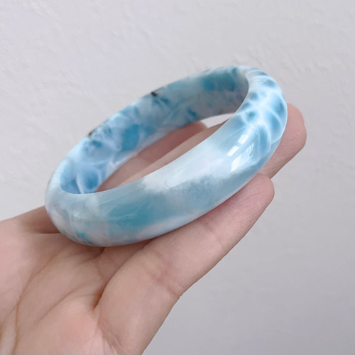 28g 天然無処理 ラリマー バングル バングル・リストバンド 天然石屋