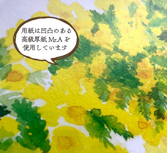 掲載記念お値下げ  幸せの黄色いミモザ 詰め合わせ♡(ポスター・レターセット・フレークシール) 14枚目の画像