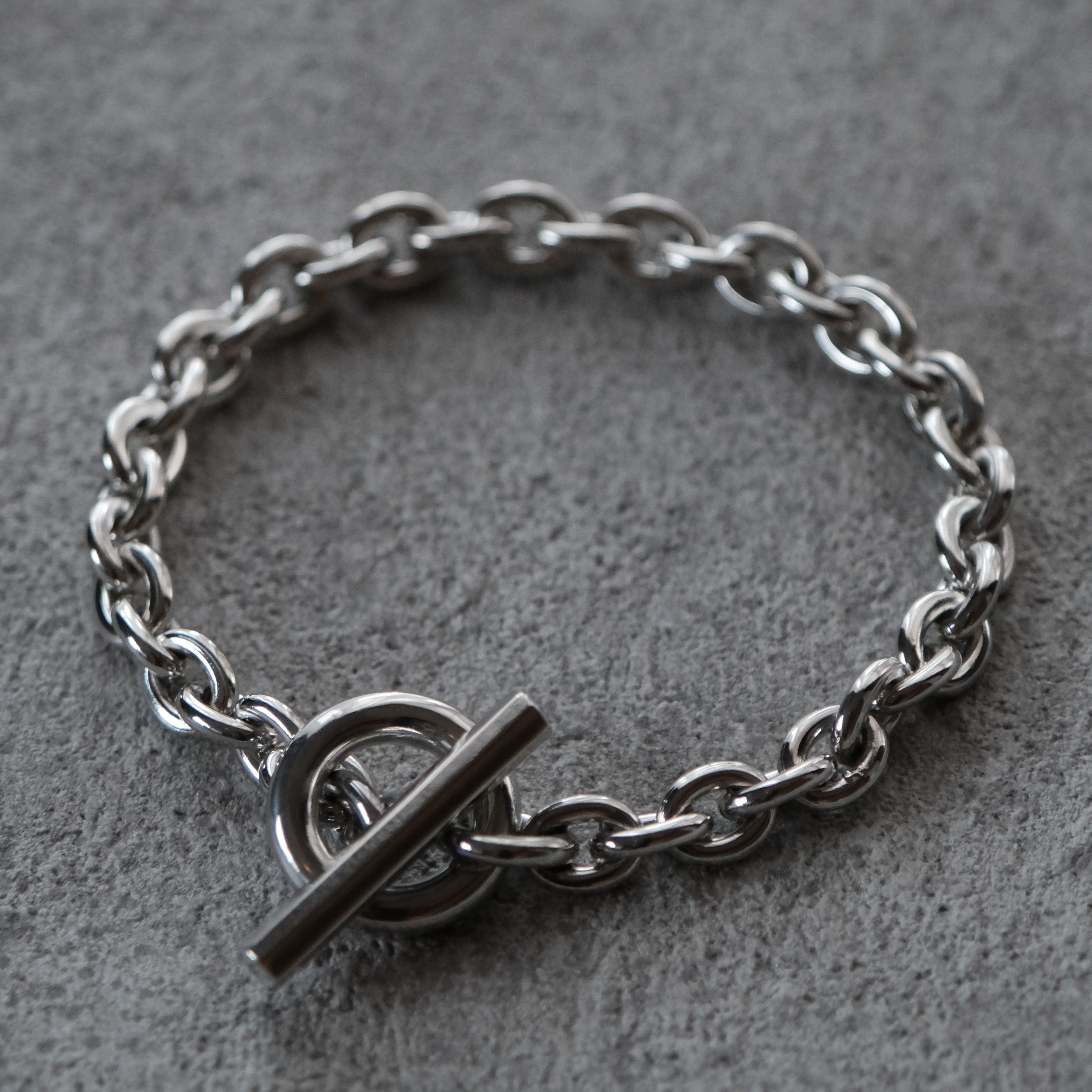 シルバー925製 ハンドメイドチェーンブレスレット ブレスレット
