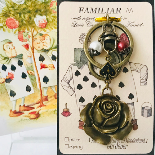 不思議の国のアリス」【庭師(バラ)】アンティークゴールド