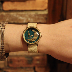 ◆『MOON』　クォーツ式手作り腕時計◆LBQ-3088-MOON 7枚目の画像