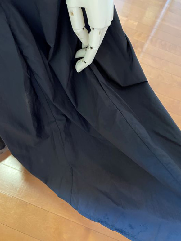 【完成品】5号 ロングボリュームスカート(Wゴム/濃紺/撥水/80cm丈） 8枚目の画像