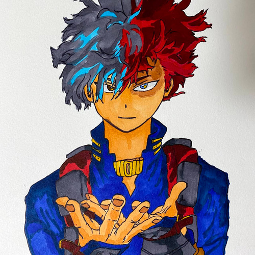 手描き】キャラクターの模写（カラーorモノクロ） 210㎜×210