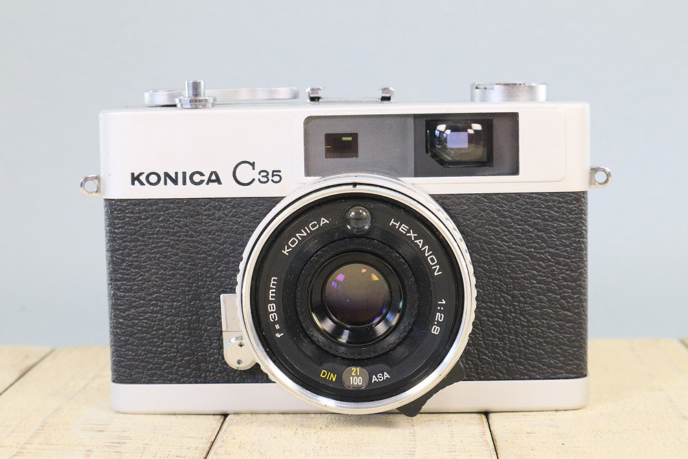 完動品】【3ヶ月保証】オールドフィルムカメラ コニカ KONICA C35 初期