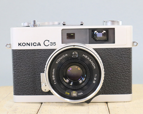 ★希少・完動品★konica c35★本革外装＊美品＊初期保証★入門に！ ☆希少・完動品☆konica c35☆本革外装＊美品＊初期保証☆フィルム入門