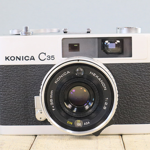 完動品】【3ヶ月保証】オールドフィルムカメラ コニカ KONICA C35 初期