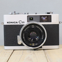 完動品】【3ヶ月保証】オールドフィルムカメラ コニカ KONICA C35 初期