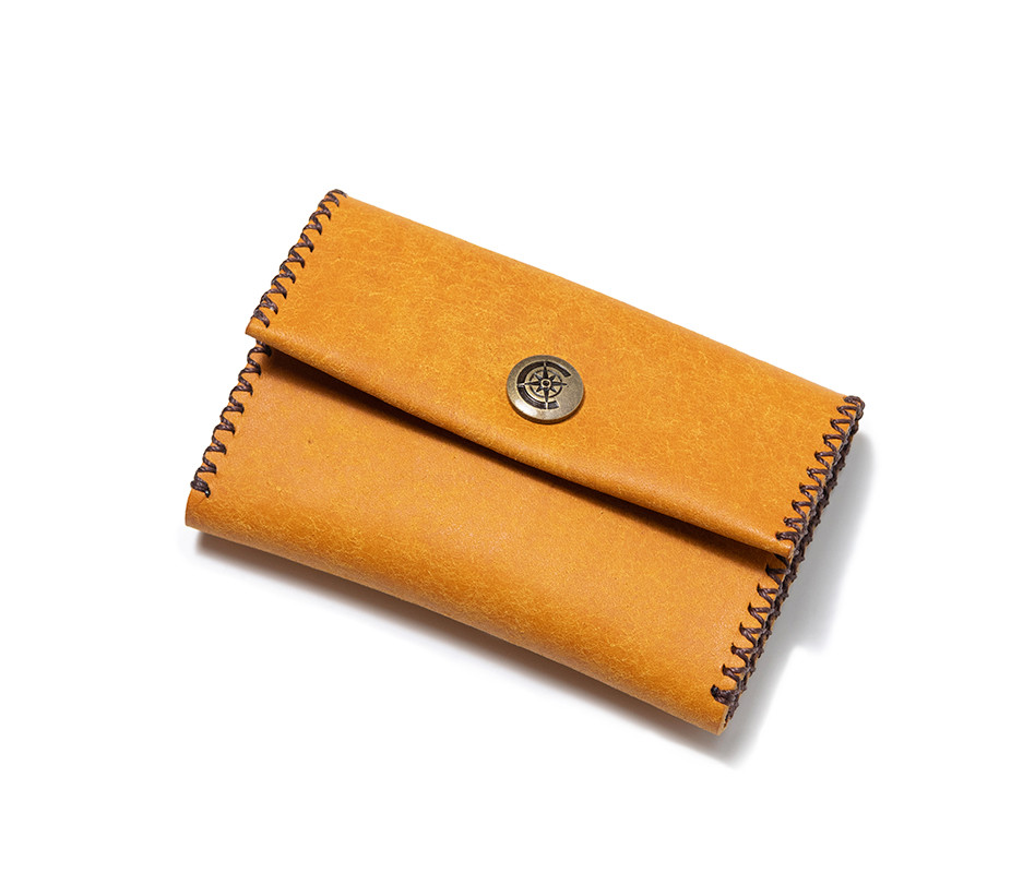 ★ギフト対応★春財布　コンパクトキャッシュレス財布［イエロー]/Compact Wallet/キャッシュレス ミニ財布