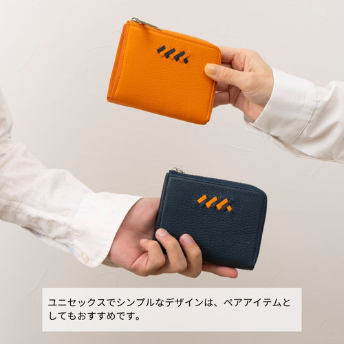 ネットオフ 送料得店  本革マルチ財布｜L字ファスナー｜コンパクト｜シンプル｜ペア 財布・ケース・小物入れ