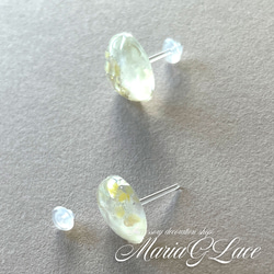 檸檬糖矽膠耳釘檸檬圖案耳環水滴樹脂變形 Nuance 耳環 第2張的照片