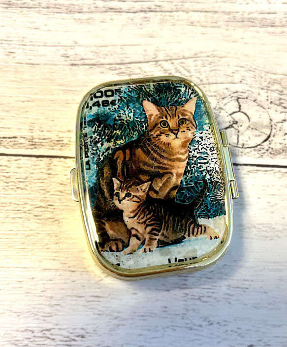 ビンテージ猫ピルケース