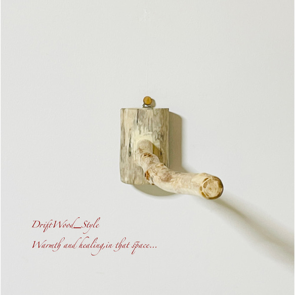 流木インテリア 流木枝を使った小鳥の止まり木 インコの壁掛けパーチ ピン止めタイプ ビス止め変更可 N38 7枚目の画像