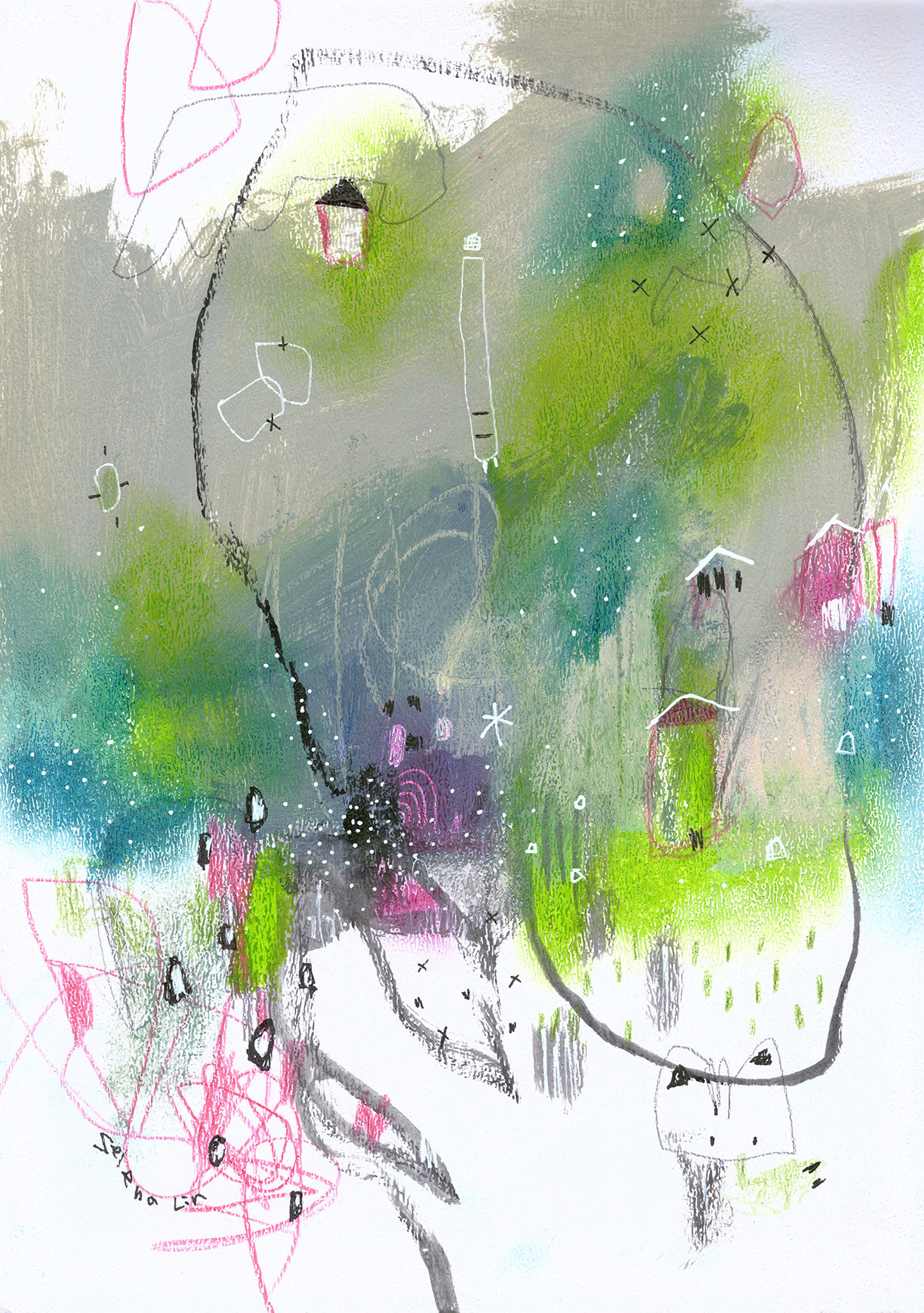 抽象画　オリジナル 抽象画　オリジナル