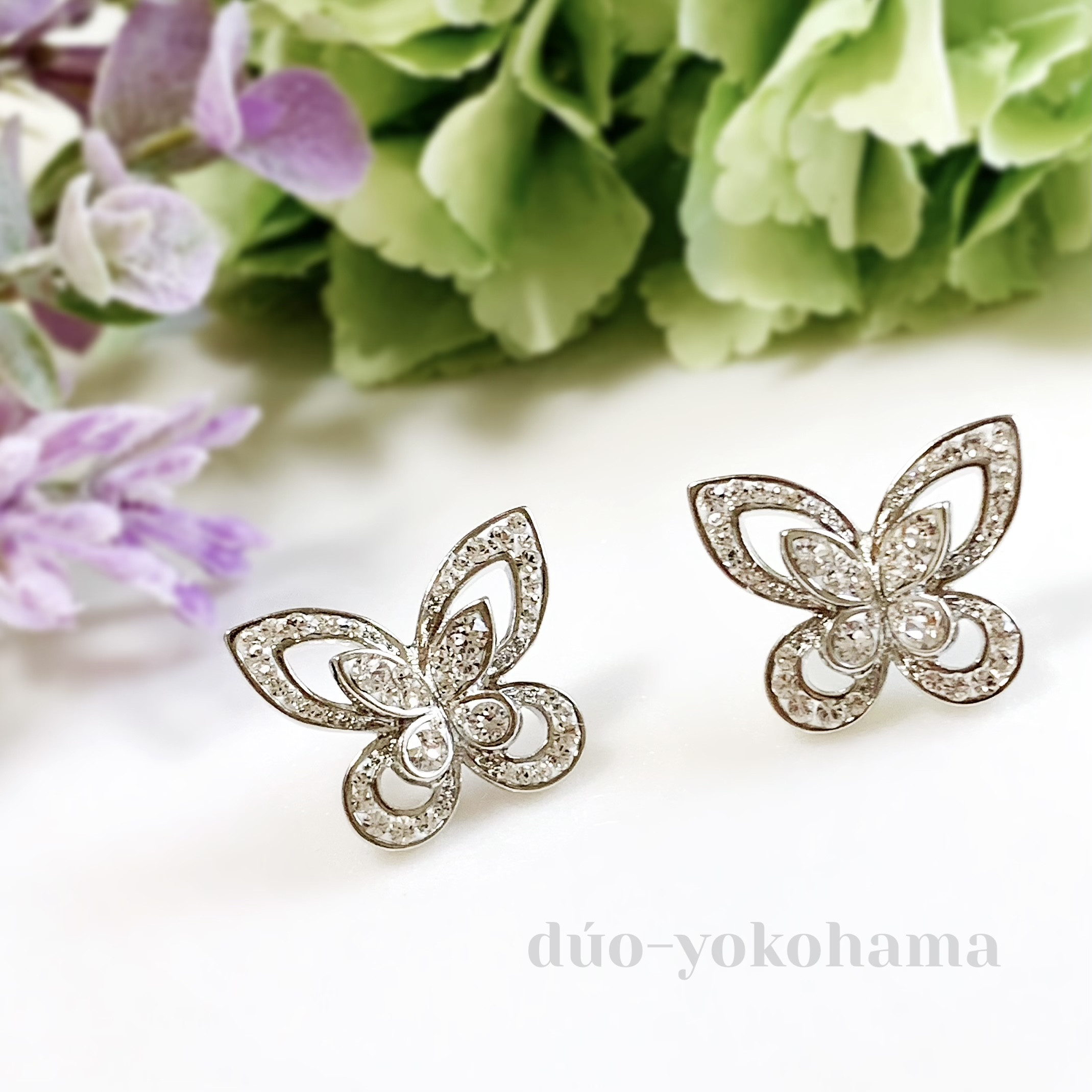 【送料無料】バタフライピアス　蝶々ピアス/イヤリング