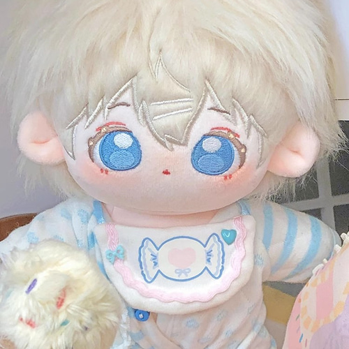 ハンドメイドぬいぐるみ】白毛玉くん