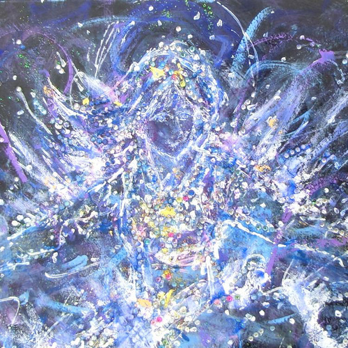 希望の冠　　　　絵画原画 146 抽象画 アクリル画 アート 原画 キャンバスボード F3 希望の