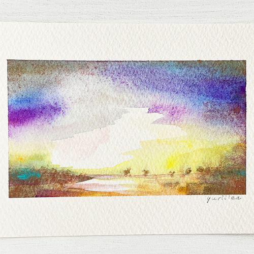 Amazon.co.jp: ? 絵画 夜明け 1 額縁付 油彩画 : Hobbies