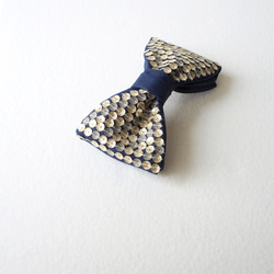 オートクチュール刺繍▫️RIBBON バレッタ BLUE / 刺繍ヘアアクセサリー 9枚目の画像