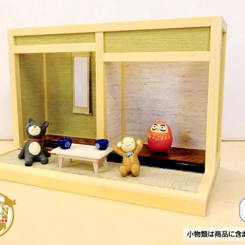 和風ドールハウス 1/16のミニ和室2畳 I型 床の間-1 その他置物
