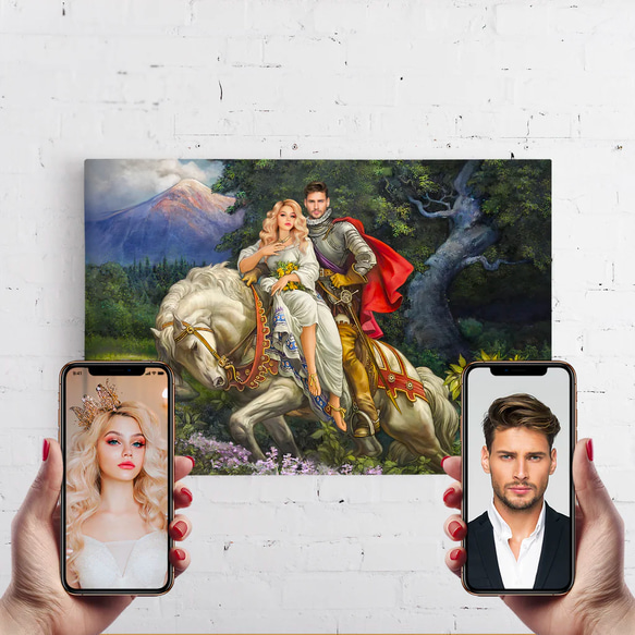 【オーダーメイド】写真からカスタムロイヤルキング天皇皇帝油絵スタイルの肖像画一点物 似顔絵 イラスト彼氏夫の贈り物誕生日 100%