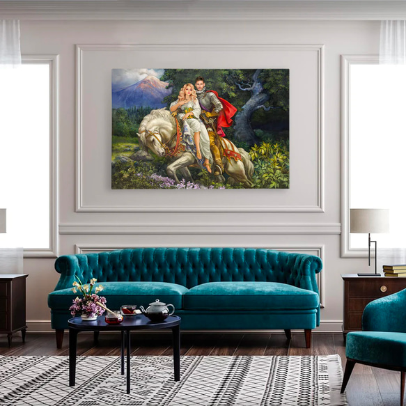 【オーダーメイド】写真からカスタムロイヤルキング天皇皇帝油絵スタイルの肖像画一点物 似顔絵 イラスト彼氏夫の贈り物誕生日 100%