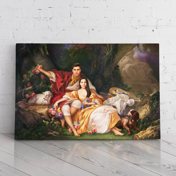 【オーダーメイド】写真からカスタムロイヤルキング天皇皇帝油絵スタイルの肖像画一点物 似顔絵 イラスト彼氏夫の贈り物誕生日 100%