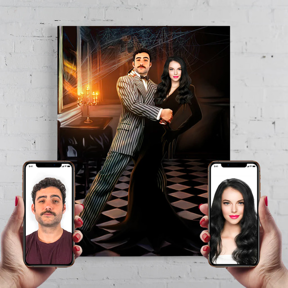 【オーダーメイド】写真からカスタムロイヤルキング天皇皇帝油絵スタイルの肖像画一点物 似顔絵 イラスト彼氏夫の贈り物誕生日 100%