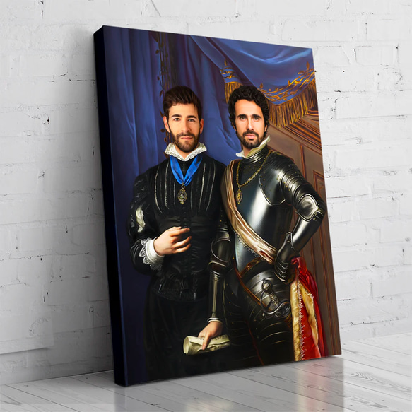 【オーダーメイド】写真からカスタムロイヤルキング天皇皇帝油絵スタイルの肖像画一点物 似顔絵 イラスト彼氏夫の贈り物誕生日 100%