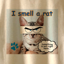 I SMELL A RAT / BEIGE Tシャツ 2枚目の画像