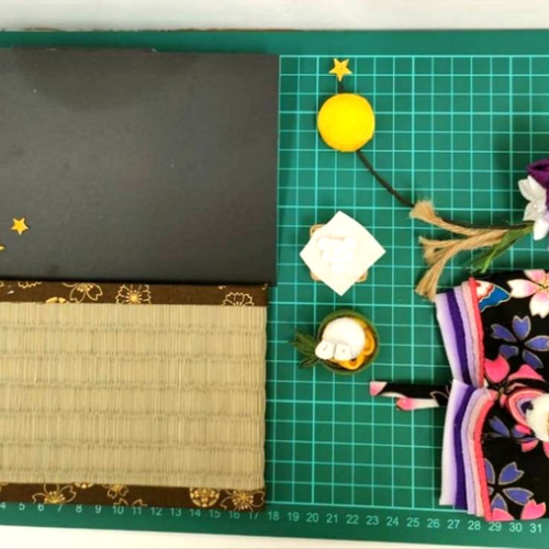 ちりめん細工 お月見 かぐや姫 季節の彩り 秋 その他人形