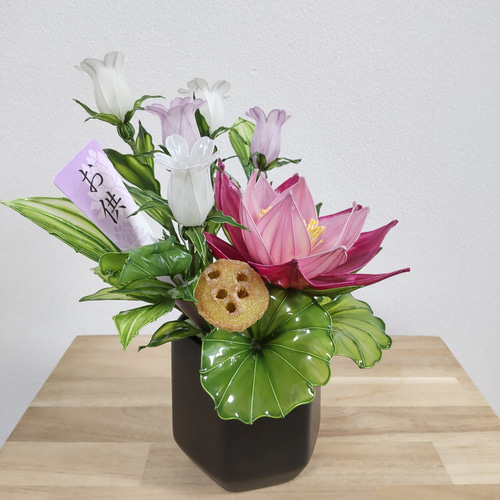 蓮子仏花・お供花プリザーブドフラワー 772