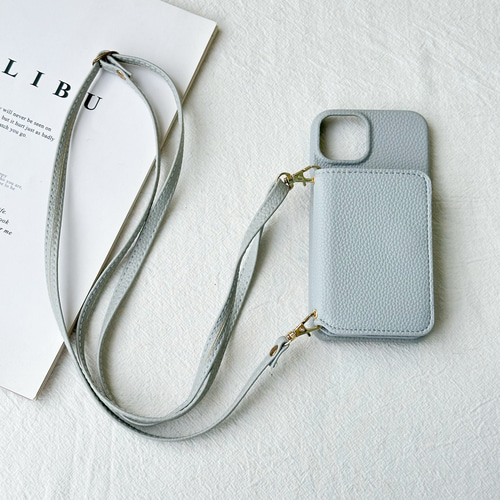 バイカラー ミニ財布 iphone17 16 15 14 13 ケース ショルダー カード