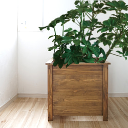 木製鉢カバー45cm角オーダー可