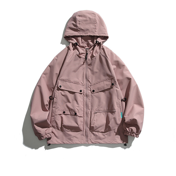 秋冬新品 フード付きジャケット メンズ 無地 レトロ アウトドア 