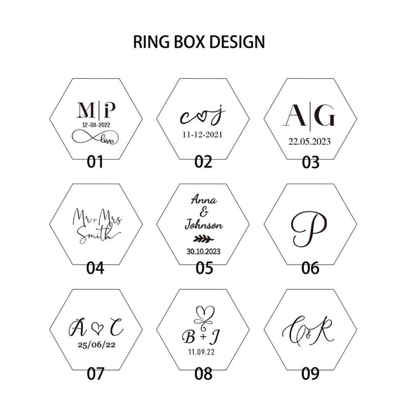 【カスタマイズ】リングピロー　リングボックス　ウェディング　指輪入れ　ベロア　ベルベット 4枚目の画像