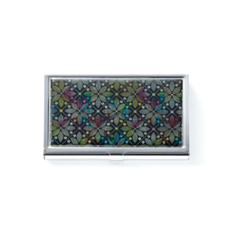 天然貝 名刺カードケース（ナイトロータス）シェル・螺鈿アート｜ギフト・プレゼントにおすすめ 3枚目の画像