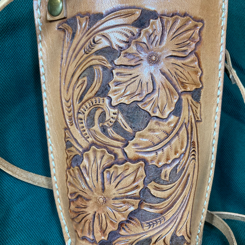 スマホポシェット レザーカービング スマホケース・カバー 雨の金曜日  