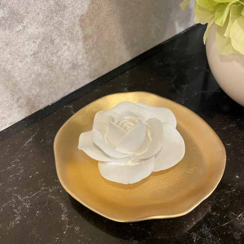 薔薇の花のアロマストーン ディフューザー・アロマポット aroma pour