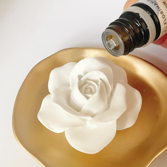 薔薇の花のアロマストーン ディフューザー・アロマポット aroma pour