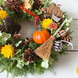 木の実のハロウィンリース 8枚目の画像