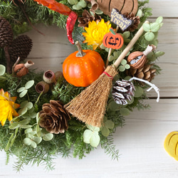 木の実のハロウィンリース 5枚目の画像