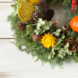 木の実のハロウィンリース 6枚目の画像