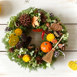 木の実のハロウィンリース 4枚目の画像