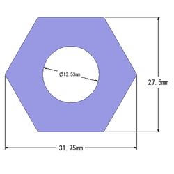 六角形くり抜き付き 6枚目の画像