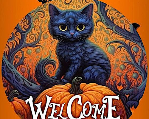 激レアハロウィンねこパネル生地　ハンドメイド 3f266e8896c1f646db8c96fdbe58df
