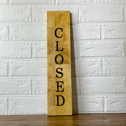 ラバーウッドの立て看板（アルファベット縦型） ウェルカムボード wall