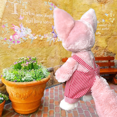 ヒスミニ テディ だるま サロペット Mサイズ MY FIRST HYSTERIC しっぽ付ダルマ型デニムサロペット